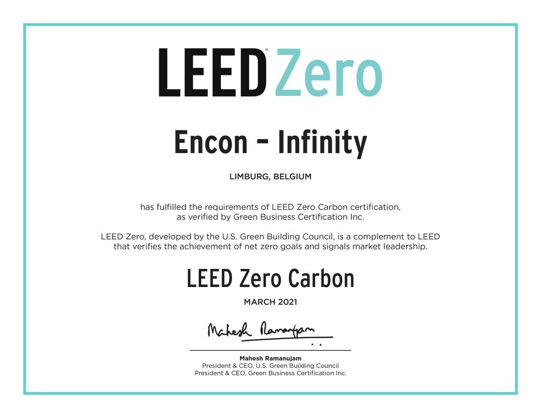 LEED Zero certificaat