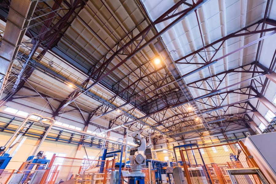 Light factory hall sustainable