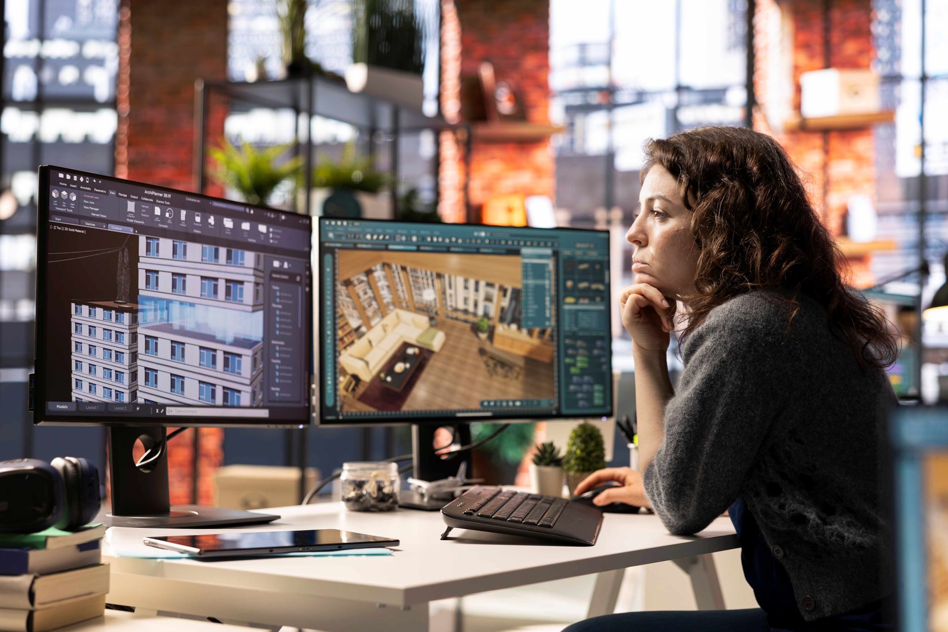Architect female computer