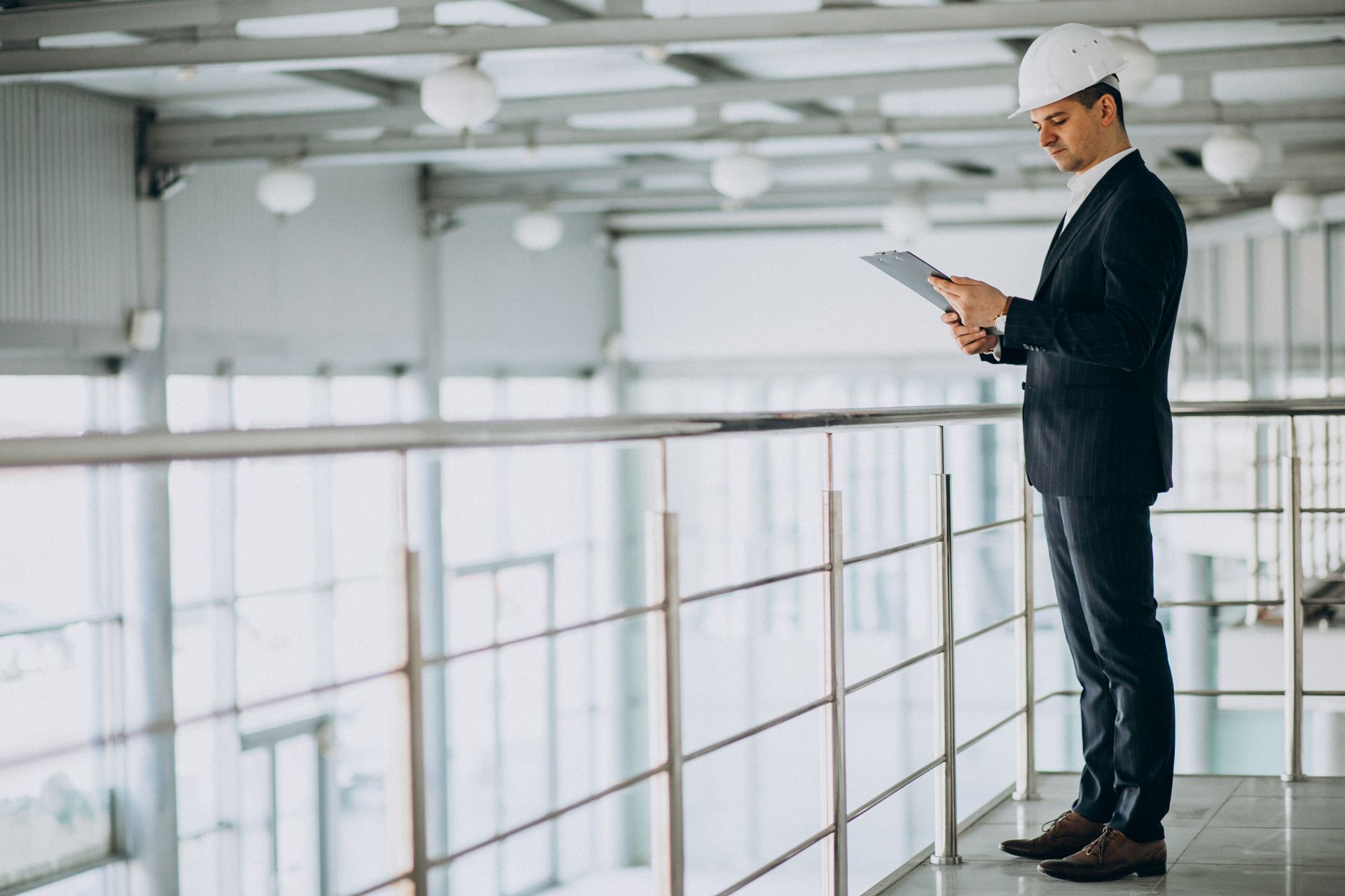real estate development man engineer inspection