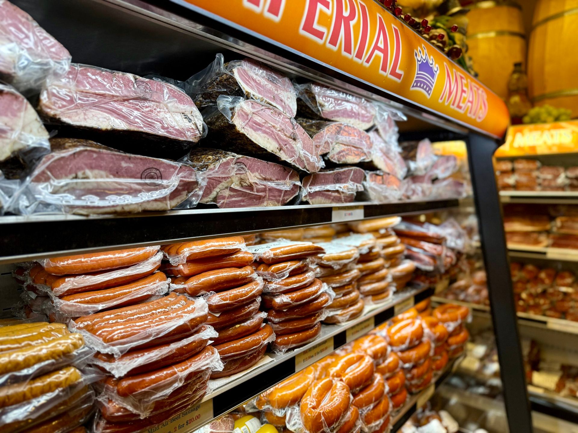 imperial meats display meat supermarket