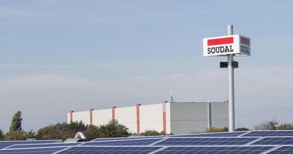 Soudal hq view roof and logo